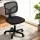 Artiss Ergonomic Armless Office Chair, Black Mesh, 360° Swivel, Height Adjustable, Compact Design for Small Spaces