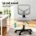 Artiss Ergonomic Grey Office Chair, 360° Swivel, Height Adjustable, Armless Design, Mesh Back, Compact for Small Spaces