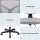 Artiss Ergonomic Grey Office Chair, 360° Swivel, Height Adjustable, Armless Design, Mesh Back, Compact for Small Spaces