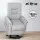 Artiss Recliner Chair, PU Leather, Grey, 78x92x105cm, Lift Assist, Ergonomic Design, Remote-Controlled Comfort