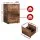 Artiss Rustic Brown 2-Drawer Filing Cabinet, 47x41x72cm, Oak Finish, Smooth Glide, Anti-Rust, E1 Particle Board