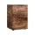 Artiss Rustic Brown 2-Drawer Filing Cabinet, 47x41x72cm, Oak Finish, Smooth Glide, Anti-Rust, E1 Particle Board
