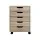 Artiss 5-Drawer Mobile Filing Cabinet, Scratch Beige, 360° Casters, 49x41x62cm, Easy Access, Locking Wheels, 1-Year