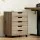 Artiss 5-Drawer Mobile Filing Cabinet, Scratch Beige, 360° Casters, 49x41x62cm, Easy Access, Locking Wheels, 1-Year
