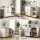 Artiss 3 Drawer Mobile Filing Cabinet Printer Stand A4 Hanging Files White Durable Top 120kg Support