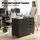 Artiss Mobile Filing Cabinet 5 Drawer with Door Black Mobile Storage Cabinet Printer Stand 110kg Capacity