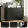 Artiss Mobile Filing Cabinet 5 Drawer with Door Black Mobile Storage Cabinet Printer Stand 110kg Capacity