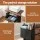 Artiss 2-Drawer Fabric Filing Cabinet with 60cm Printer Stand and Side Bag Rustic Brown 60cm Desktop