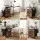 Artiss 2-Drawer Fabric Filing Cabinet with 60cm Printer Stand and Side Bag Rustic Brown 60cm Desktop