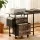 Artiss 2-Drawer Fabric Filing Cabinet with 60cm Printer Stand and Side Bag Rustic Brown 60cm Desktop