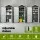Gardeon Outdoor Storage Cabinet Garden Shed 178cm Lockable Adjustable Shelves Black Galvanised Steel
