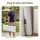 Gardeon 180cm Folding Garden Bench HDPE Fold In Half Portable Trestle Seat White Grey Frame 180 cm Long
