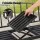 Gardeon Multi-functional Steel Garden Bench Loveseat with Foldable Table, Weather-Resistant, Black, 126cm