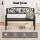 Gardeon 3-Seater Outdoor Bench - Steel Frame, Rust-Resistant, Black, 121cm, Vintage Design, 260kg Capacity