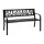 Gardeon Outdoor Garden Bench - Steel 2 Seater, Black, Rust-Resistant, 118.5cm, Indoor/Outdoor, Easy Assembly
