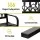 Gardeon Outdoor Garden Bench - Steel 2 Seater, Black, Rust-Resistant, 118.5cm, Indoor/Outdoor, Easy Assembly