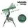 Gardeon 3-Seater Outdoor Swing Chair with Adjustable Canopy, Steel Frame, Cushions, 200kg Capacity - White/Green