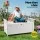 Gardeon 160L White Fir Wood Outdoor Storage Bench Box - Water-Resistant, Insect-Resistant, Indoor/Outdoor Use