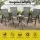 Gardeon 4PC Grey Outdoor Dining Chairs - Stackable Patio Furniture, Weather-Resistant Textilene & Steel, 150kg Capacity