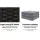 Gardeon 5-Piece Outdoor Bar Set - Wicker Table & Stools, Cushioned, Space-Saving, Weather-Resistant, Black Frame