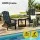 Gardeon 3-Piece Outdoor HDPE Folding Adirondack Chair Set Black with Side Table Weatherproof 170kg Capacity