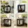 Gardeon 3-Piece Outdoor HDPE Folding Adirondack Chair Set Black with Side Table Weatherproof 170kg Capacity
