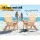 Gardeon Adirondack Outdoor Chairs Set of 2, Foldable Fir Wood Patio Furniture with Wide Armrests, Natural Finish