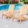 Gardeon Adirondack Outdoor Chairs Set of 2, Foldable Fir Wood Patio Furniture with Wide Armrests, Natural Finish