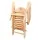 Gardeon 2PC Adirondack Outdoor Chairs & Ottoman Set, Hemlock Wood, Foldable Patio Furniture for Garden, 150kg Capacity