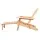 Gardeon Adirondack Outdoor Chair with Slide-Out Ottoman, Eco-Friendly Wooden Patio Furniture, Foldable & Durable Design
