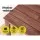 Gardeon Wooden Coffee Side Table: Weather-Resistant, 44.5cm Brown Fir Wood, Perfect for Outdoor Patio & Garden Use