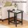Gardeon Black Outdoor Coffee Side Table - Weatherproof HDPE, 91kg Capacity, 47.5cm Height, Water-Draining Design