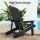 Gardeon Outdoor Black Adirondack Chair HDPE 80x90x94cm, Weather-Resistant, Cup Holder, 170kg Patio Lounge