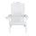 Gardeon White HDPE Adirondack Outdoor Chair 103° Recline, Cup Holder, 170kg Capacity, Weather-Resistant, 80x90x94cm