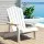 Gardeon White HDPE Adirondack Outdoor Chair 103° Recline, Cup Holder, 170kg Capacity, Weather-Resistant, 80x90x94cm