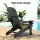 Gardeon Folding Adirondack Chair Black HDPE Outdoor Sun Lounge Patio Beach Seat with 11cm Cup Holder 170kg