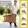 Gardeon Folding Adirondack Chair HDPE Outdoor Sun Lounge Patio Beach Chair Brown 170kg Cup Holder 103°