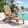 Gardeon Folding Adirondack Chair Outdoor Recliner Footrest Cupholder HDPE Patio Lounge Seat Khaki