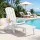 Gardeon Folding Outdoor Patio Adirondack Chair Recliner with Footrest and Cupholder 170kg HDPE White