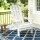 Gardeon Folding Adirondack Chair White HDPE Outdoor Lounge Patio Beach Seat 103° Backrest 170kg Capacity