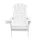 Gardeon Folding Adirondack Chair White HDPE Outdoor Lounge Patio Beach Seat 103° Backrest 170kg Capacity
