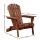 Gardeon Adirondack Wooden Foldable Beach Chair, Brown - Eco-Friendly, High Back, Wide Armrests, Canadian Fir Wood