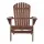Gardeon Adirondack Wooden Foldable Beach Chair, Brown - Eco-Friendly, High Back, Wide Armrests, Canadian Fir Wood