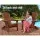 Gardeon Adirondack Wooden Foldable Beach Chair, Brown - Eco-Friendly, High Back, Wide Armrests, Canadian Fir Wood