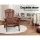 Gardeon Adirondack Wooden Foldable Beach Chair, Brown - Eco-Friendly, High Back, Wide Armrests, Canadian Fir Wood