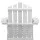 Gardeon White Adirondack Outdoor Chair - Eco-Friendly Fir Wood, 150kg Capacity, UV-Resistant, Wide Armrests, 52x82x86cm