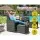 Gardeon 5PC Grey Wicker Bistro Set - Outdoor/Indoor Furniture with UV-Resistant PE Wicker & Aluminium Frame, 5mm Glass