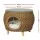 Gardeon 2-in-1 Wicker Coffee Side Table & Pet Bed, Yellow, 51cm Aluminium Frame, Indoor/Outdoor, Weather-Resistant