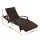 Gardeon 2PC Outdoor Sun Lounge Set - Adjustable Wicker Loungers with Cushions, UV-Resistant, 190cm, Brown/Beige