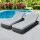 Gardeon 2PC Adjustable Wicker Sun Lounge Set - Outdoor Rattan Day Bed with Cushions, UV-Resistant, 185cm x 60cm x 28